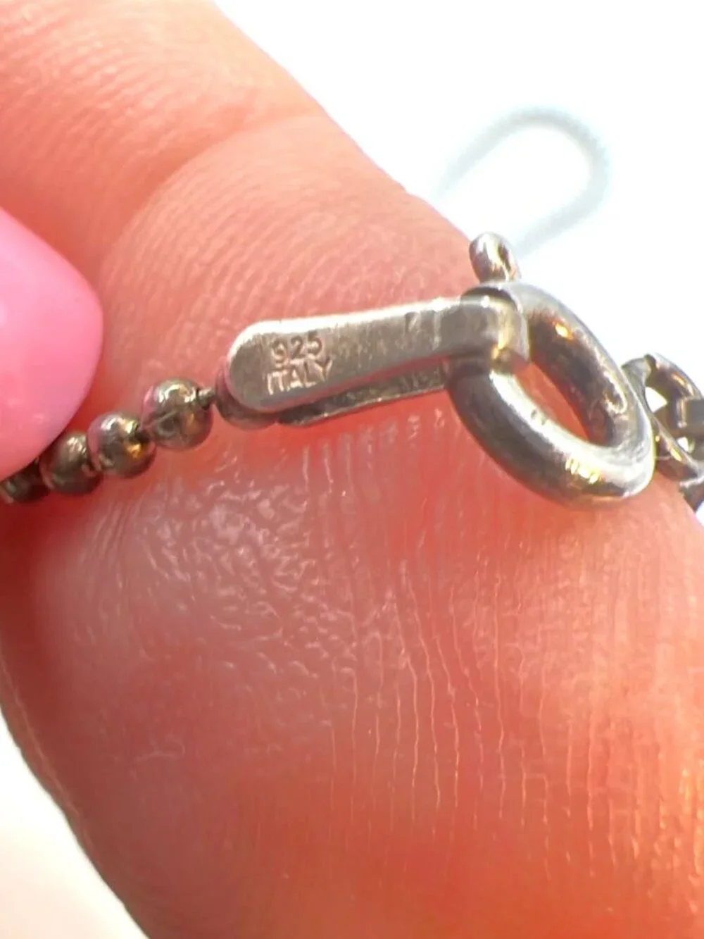Sterling Silver 925 Italy Steelers Pendant Necklace